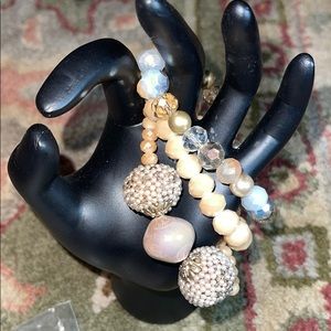 Bali Vibes glass beads stack